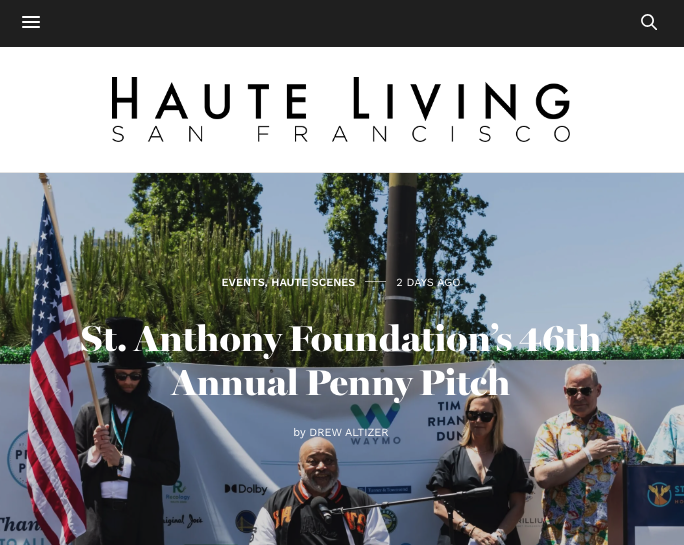 Haute Living SF: St. Anthony Foundation’s 46th Annual Penny Pitch